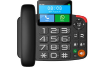 mobile phones for seniors, easy-to-use phones, large buttons, clear displays, SOS button, long battery life, loud ringtones, FM radio, flashlight, Anete.lv senior phones

