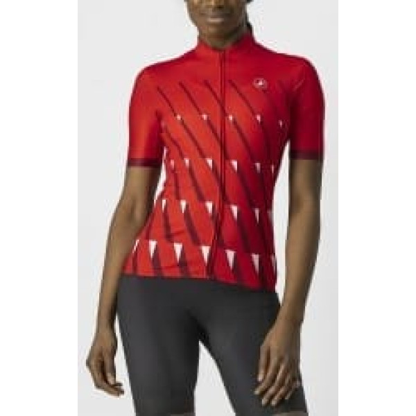 Castelli Velo krekls PENDIO W Jersey S Monolit Ocean/Sulphur-White