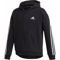 Džemperis adidas G 3S FZ HD GE0950 / Melna / 140 cm