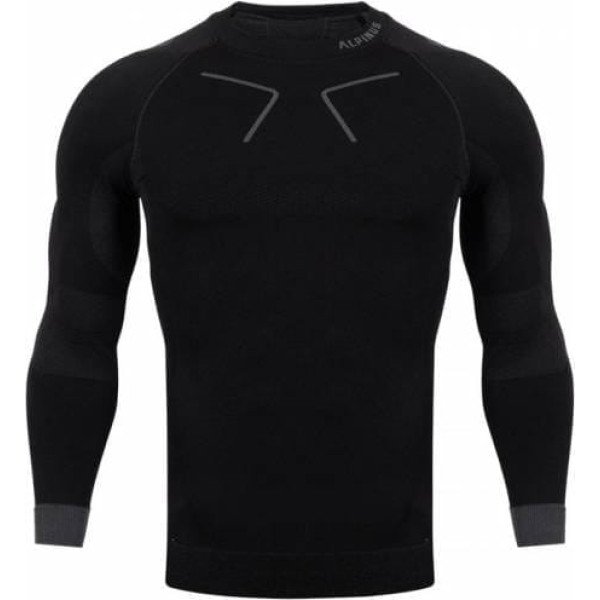 Termoaktīvais T-krekls Alpinus Tactical Base Layer melni pelēks M GT43219 / S