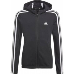 Sporta krekls adidas Girls Essentials 3S Full-zip Hoodie GQ8356 / Melna / 170 cm
