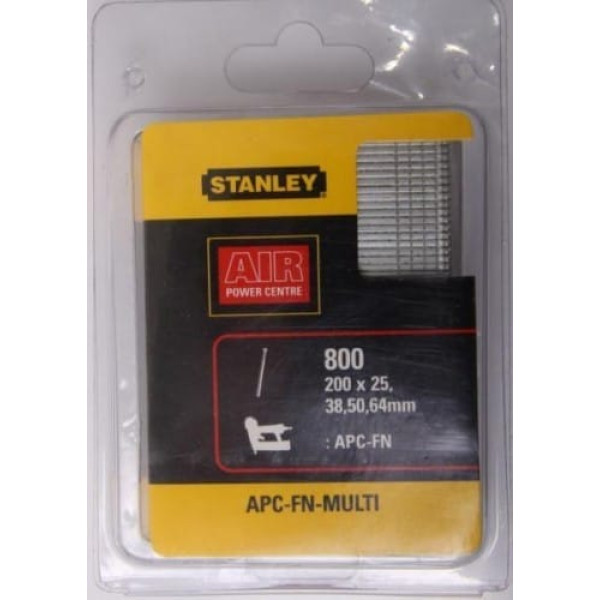 APCFNMUL Gwoździe sztyftowe - zestaw 25, 38, 50, 64 mm, 800 sztuk, Stanley