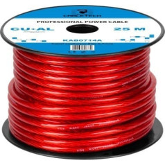 Cabletech Kabel samochodowy 8Ga OD6.7mm CU+AL 25m