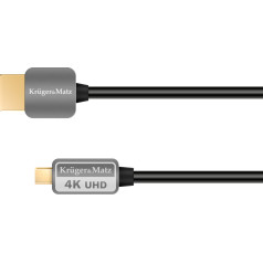 Kruger&matz HDMI kabelis - mikro HDMI spraudnis-spraudnis (AD) 1,8 m Kruger & Matz