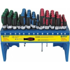 10050 Ekspozytor wkrętaki 126 elementów (PŁ+PH+PZ), jeżyki CV, Mega