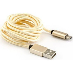 Sbox USB->Type C M/M 1.5m USB-TYPEC-15G fruity gold