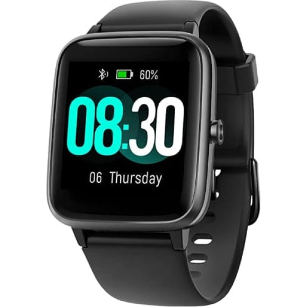 GRV viedpulkstenis, unisex fitnesa pulkstenis ar pulsometru, pedometrs, miega monitors, 9 treniņu režīmi