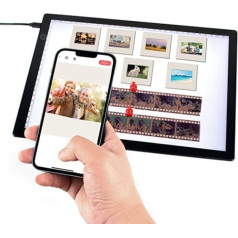 Īpaši plāns slaidu skeneris, 12 x 9 collu LED gaismas panelis, slaidu skeneris digitalizēšanai, pārnēsājams, LED gaismas galda skenēšana un 35 mm slaidu konvertēšana digitālos JPG attēlos negatīvu un filmu fotografēšanai