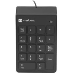 Natec Goby 2 ciparu tastatūra melna