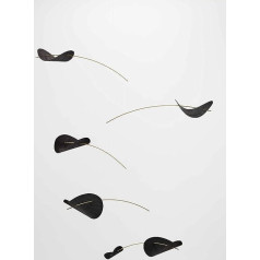 Flensted Drifting Mākoņi, Melni Mobilie, Folija, Melni, 80 cm