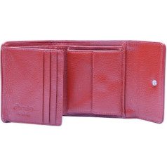 ESQUIRE WALLET PIPING, Black/Red