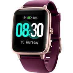 GRV viedpulkstenis, unisex fitnesa pulkstenis ar pulsometru, pedometrs, miega monitors, 9 treniņu režīmi