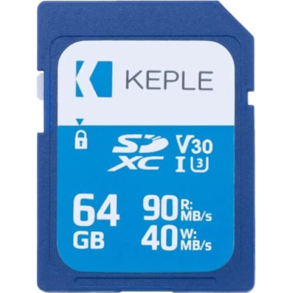 Keple 64GB SD atmiņas karte | Ātrā ātruma atmiņas karte saderīga ar Canon Powershot SX260 HS SX240 HS SX500 ir, SX160 ir, SX50 HS SX270 HS SX280 HS SX430 HS kamera | 64 GB UHS-UHS-1 U1 SDXC karte