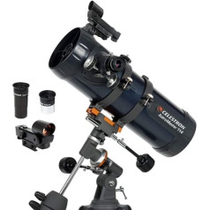Celestron AstroMaster 114EQ 50x — teleskopi (20 collas, 17 lbs, alumīnijs, tērauds)