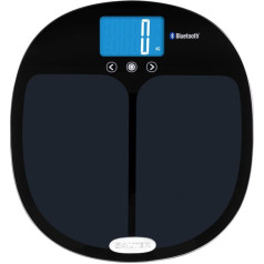 Salter 9192 BK3R Curve Bluetooth Smart Analyser Bathroom Scale black