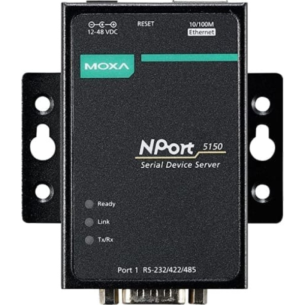 Moxa Serial Device Server 1 ports RS-232/422/485 Pack of 1