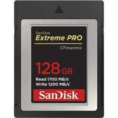 SanDisk Extreme PRO CFexpress B tipa karte 128 GB līdz 1700 MB/s RAW 4K video