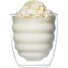 YEM 6 x 300 ml dubultsienu termiskās glāzes Latte Macchiato, kokteiļiem, desertiem, tējas glāzes komplekts, dubultsienu glāzes, BEE