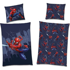 Spiderman grozāms gultas veļas komplekts, 135 x 200 cm, 80 x 80 cm, 100% kokvilna, bērnu gultas veļa meitenēm un zēniem