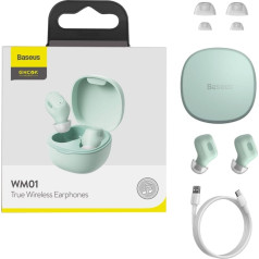 Encok WM01 TWS Bluetooth 5.0 bezvadu in-ear austiņas zaļā krāsā