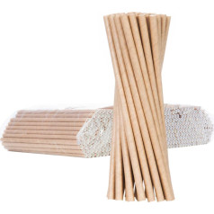 Papīra salmiņi BIO ekoloģiskie PAPĪRA SALMIŅI biezi 8 / 205mm - brūni 500gab.