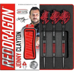 RED DRAGON Jonny Clayton Special Edition 24 gramu profesionālas volframa bultiņas ar lidojumiem un kātiem