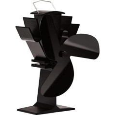 Tomersun Stove Fan with 3 Blades Fireplace Fan Fireplace Fan Heat Powered Wood Burner Fireplace Fan without Electricity