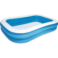 Bestway Family Pool, Inflatable Kids’ Paddling Pool, Pool, 262 x 175 x 51 cm, blue/white