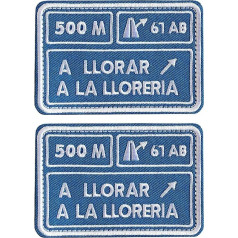 2 pieces A Llorar A La Lloreria patches