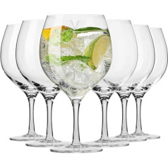Krosno Gin Glass ūdens glāžu komplekts ar 6 700 ml Harmony Collection, ideāli piemērots mājām, restorāniem un ballītēm un pasākumiem. Drošs trauku mazgājamajā mašīnā un mikroviļņu krāsnī.