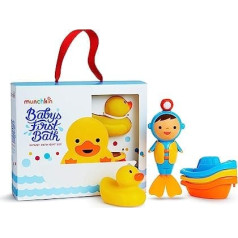 Munchkin Baby's First Bath, 3 daļīgs vannas rotaļlietu komplekts