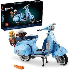 LEGO Vespa 125 10298 modeļu veidošanas komplekts; Izveidojiet detalizētu attēlojamu vintage itāļu ikonas modeli, izmantojot šo ēku komplektu pieaugušajiem (1106 gabali)