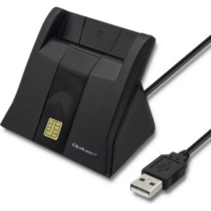 Qoltec Smart chip ID karšu lasītājs | usb 2.0 | plug & play