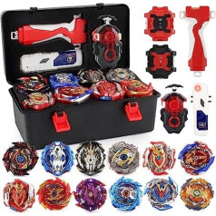 TuKIIE Bey bērnu rotaļlietu griežamais asmeņu kaujas komplekts bērniem 12 sprādzienbīstamas grieznes 3 palaišanas arēnas kaujas spēle bērniem no 6 gadu vecuma