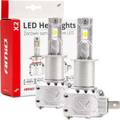 x2 sērijas amio h3 led auto spuldzes