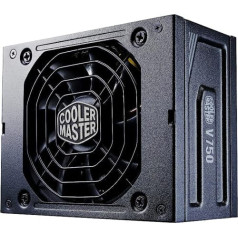 Cooler Master V750 SFX Gold, 750 vatu SFX barošanas avots (EU spraudnis), 80 PLUS Gold, moduļu SFF/Mini ITX datora barošanas avots, daļēji pasīvs, kluss hidrodinamisks 92 mm FDB ventilators, SFX-ATX adapteris
