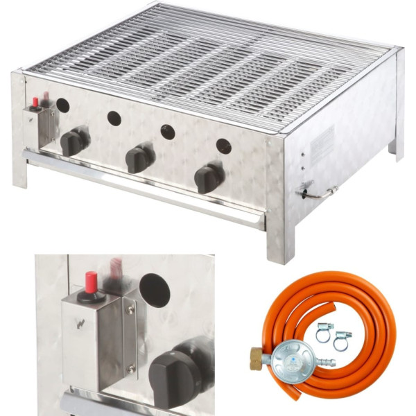 Gastronomiskais gāzes grils ar 3 degļiem RASCAL 10 kW