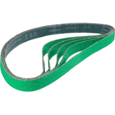 Abrazīvās lentes abrazīvā slīpēšanai 20 x 760 mm, smiltis 80 MSW 5 gab.