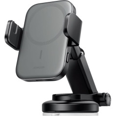 Auto telefona turētājs ar 15W MagSafe Qi induktīvo lādētāju priekš paneļa