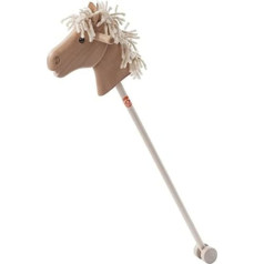 Helga Kreft 50003 Haflinger koka nūjas zirgs ar riteņiem vecumā no 3 gadiem un vairāk 1 gab Garums 90 cm 830 g Dabīga krāsa Ražots Vācijā
