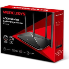 Tp-link Mercusys ac12g ac1200 1xwan 3xlan-1gb maršrutētājs