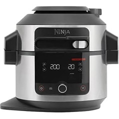 Ninja Foodi 11-in-1 SmartLid karstā gaisa fritieris [OL550EU], 3 režīmi, 11 gatavošanas funkcijas, 6 litri, ietaupiet līdz pat 75% no enerģijas izmaksām