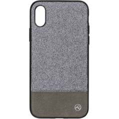 Tellur Cover Synthetic Leather Glitter II for iPhone X/XS silver