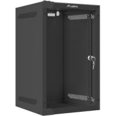 Lanberg wf10-2309-10b plaukts skapis (9u; 462mm / 280mm / 310 mm; pakarināms; stikls; 10