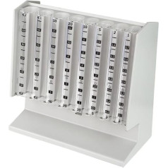 HMF 4700-07 Monētu šķirotāju skaitītājs, Naudas kaste 21 x 10 x 19,5 cm , gaiši pelēks, iesk. EURO monētu paliktnis