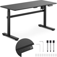 Elektriskais rakstāmgalds ar augstuma regulēšanu, augstums 73-118 cm, augšdaļa 140x60 cm
