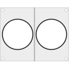 Paklāja matrica metināšanas iekārtai MANUPACK 190 diviem zupas traukiem, diam. 115 mm — Hendi 805732