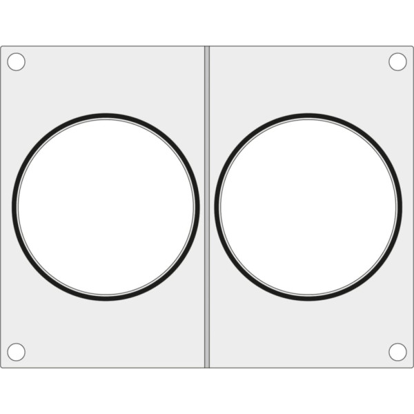 Paklāja matrica metināšanas iekārtai MANUPACK 190 diviem zupas traukiem, diam. 115 mm — Hendi 805732