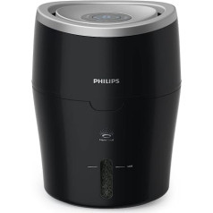 Philips gaisa mitrinātājs HU4814 / 10 (līdz 44 m², higiēniskā NanoCloud tehnoloģija, kluss nakts režīms, automātiskais režīms) melns