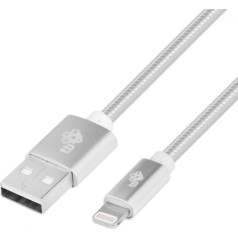 TB 1,5 m zibens-usb kabelis sudraba mfi
